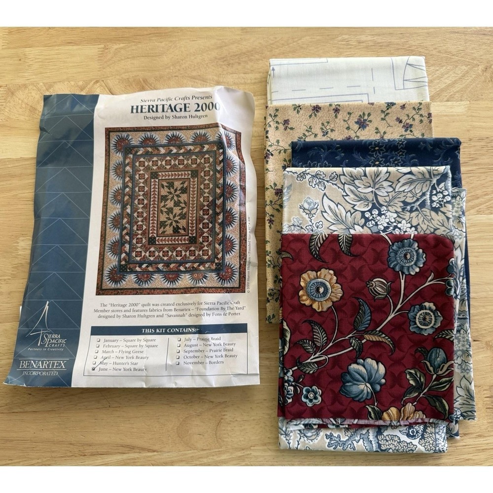 HERITAGE 2000 June NEW YORK BEAUTY- Quilt‎ Kit - SHARON HULTGREN Sierra Pacific